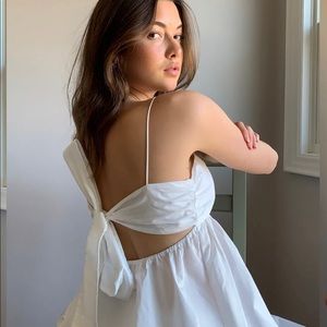 White Aritzia Wilfred Tank Top